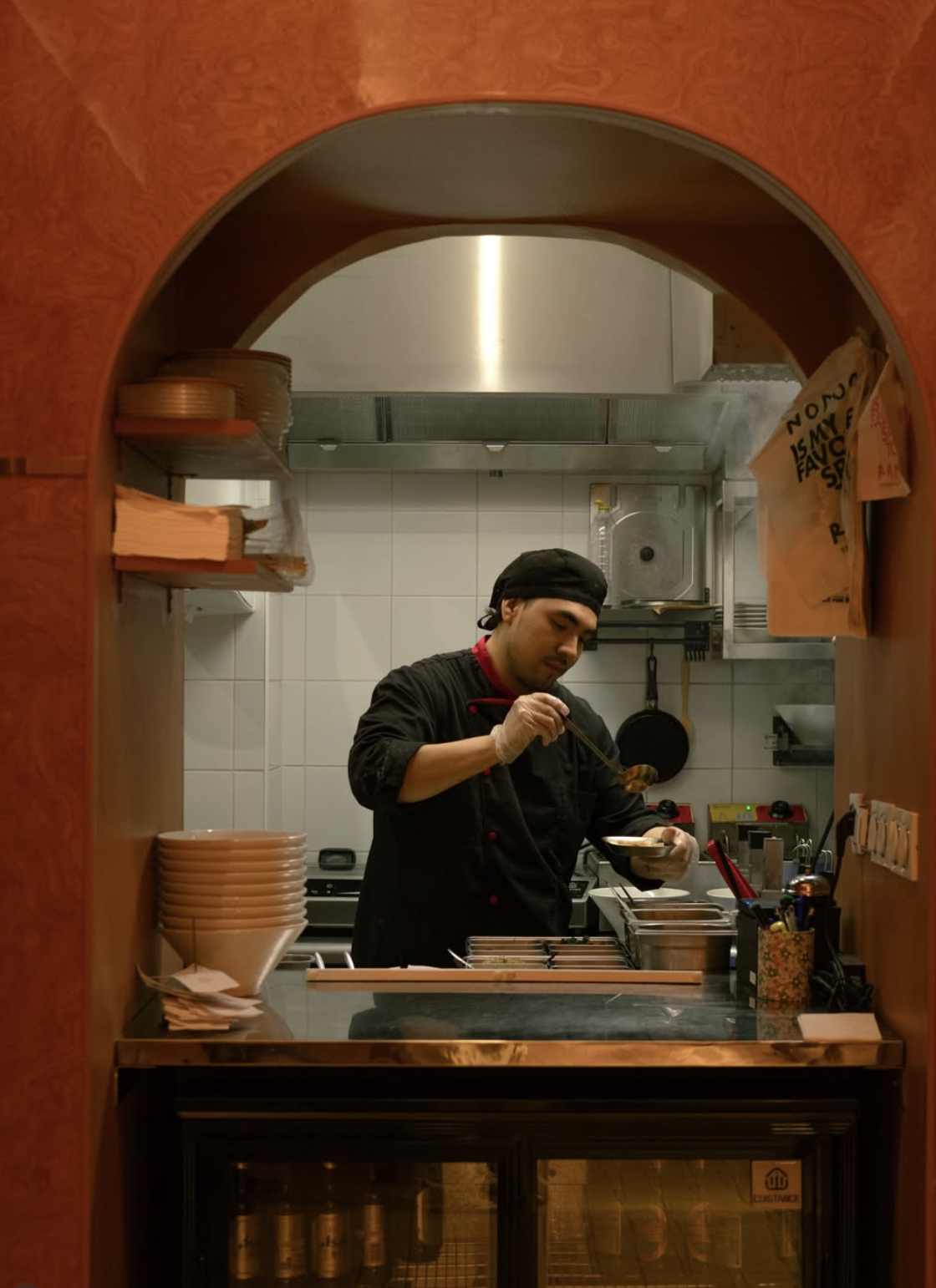 Le chef Nodoo en cuisine